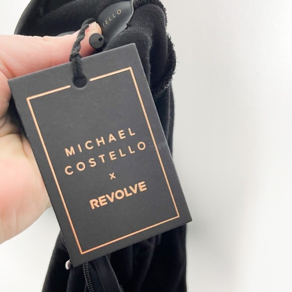 Michael Costello x REVOLVE Evelyn Bodysuit Women's Black Cutout Size Medium NEW - Picture 11 of 11